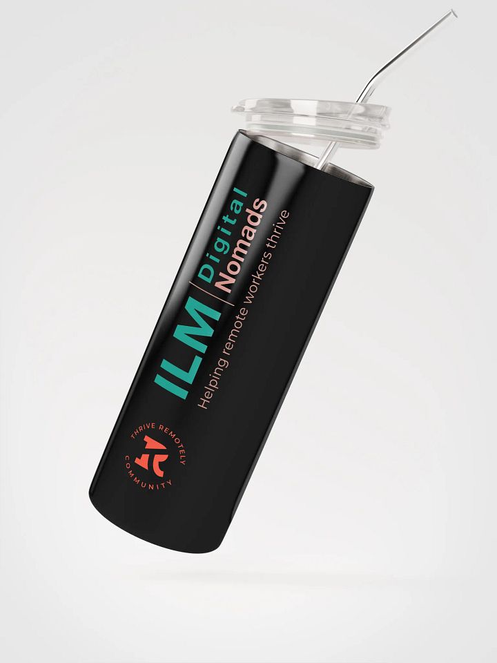 Stainless Steel Tumbler with Straw-ILM product image (2)