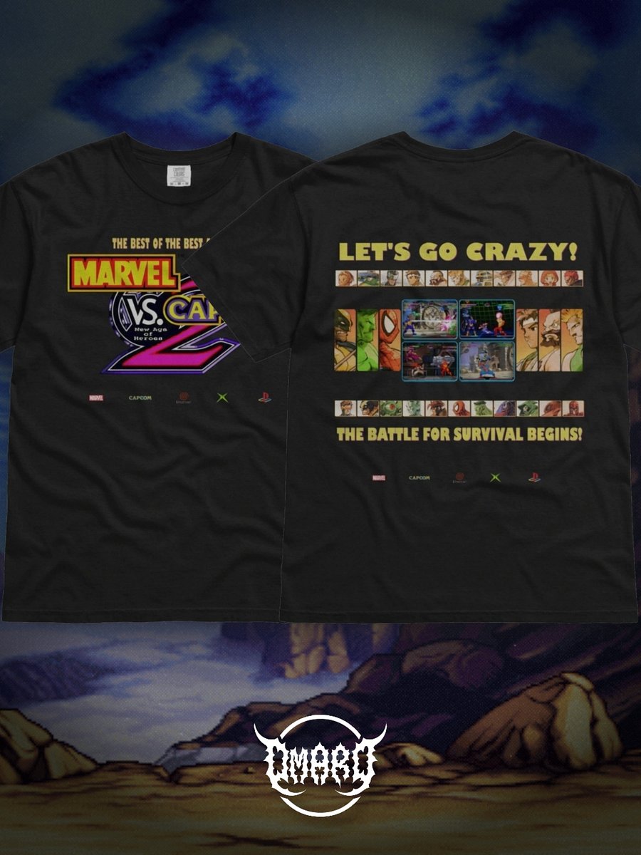 Marvel VS Capcom 2 Shirt (Front & Back Design) product image (1)