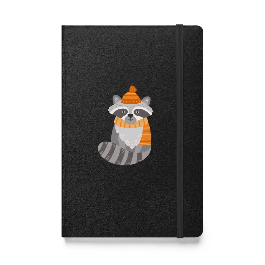 Whimsical Raccoon Hardcover Notebook product image (1)