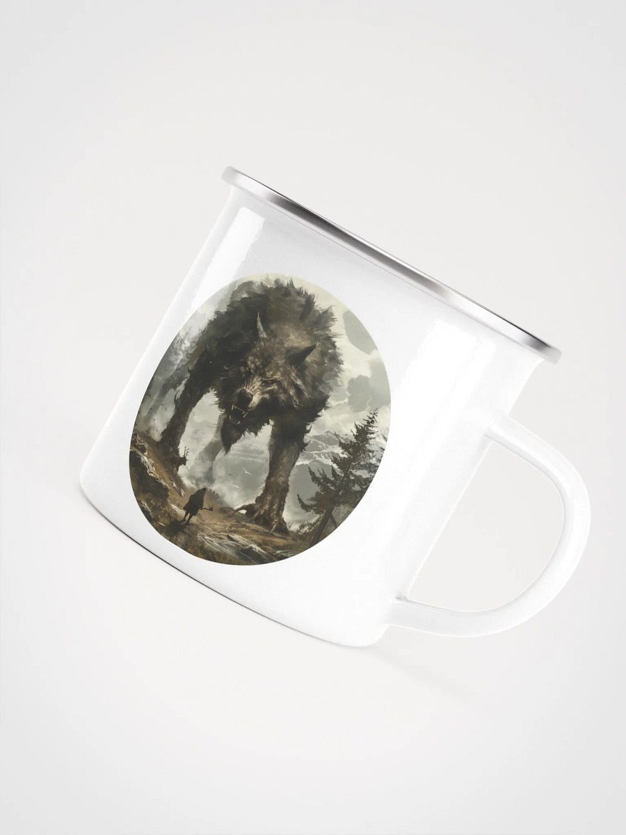 Fenrir - The Monstrous Wolf of Norse Mythology Enamel Mug product image (5)