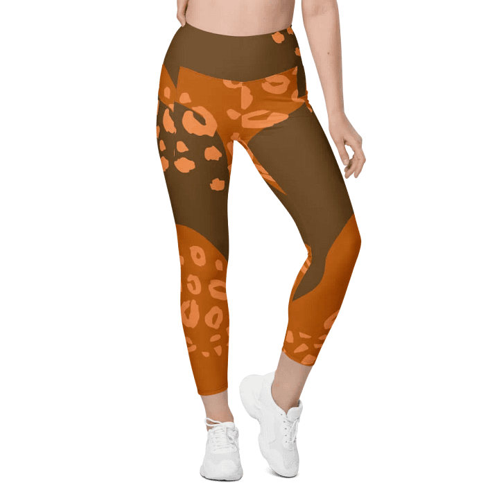 Orange Organic Flow All-Over Leggings product image (1)