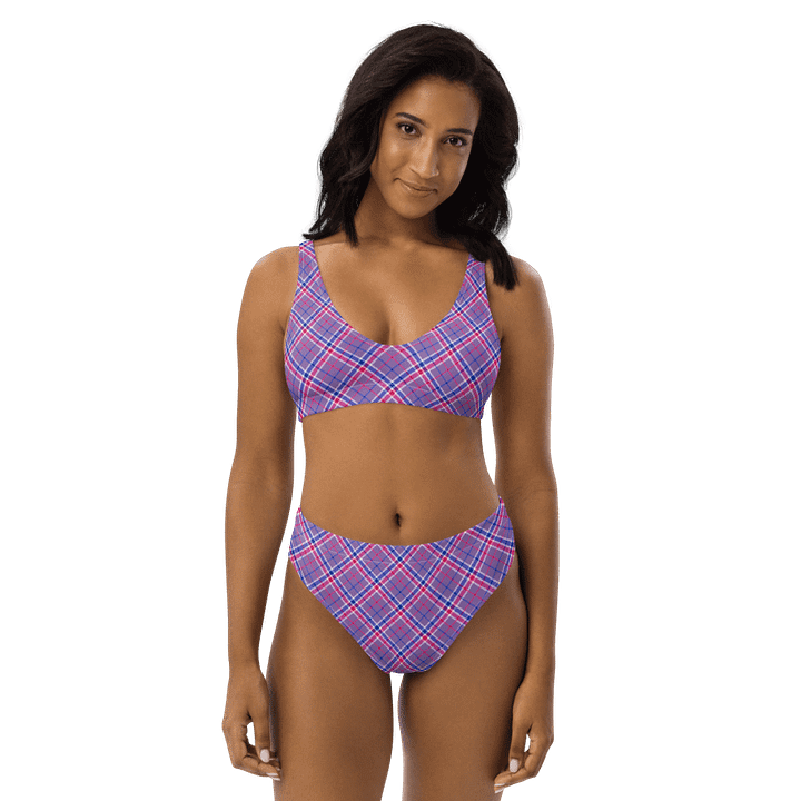 Lavender, Magenta, and Blue Plaid Bikini product image (1)