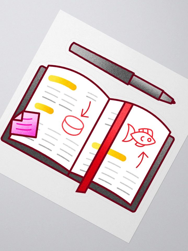 Notebook & Pen Sticker product image (2)