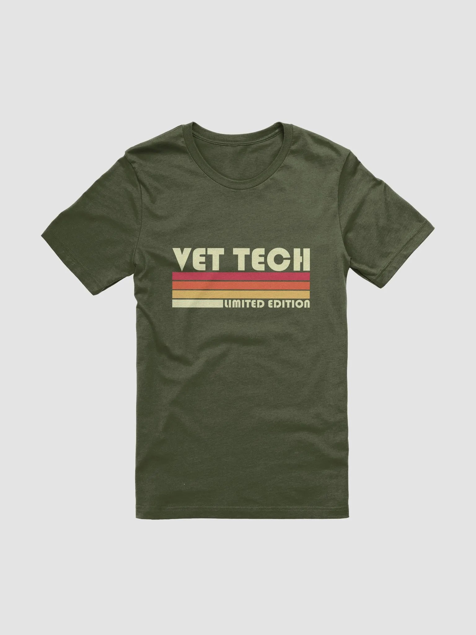 "Retro Vet tech" t-shirt (dark background) product image (1)