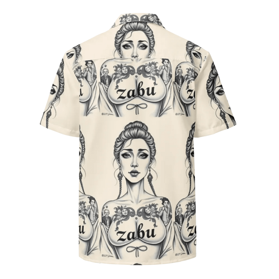Ink Monochrome Elegance Hawaiian Shirt product image (2)