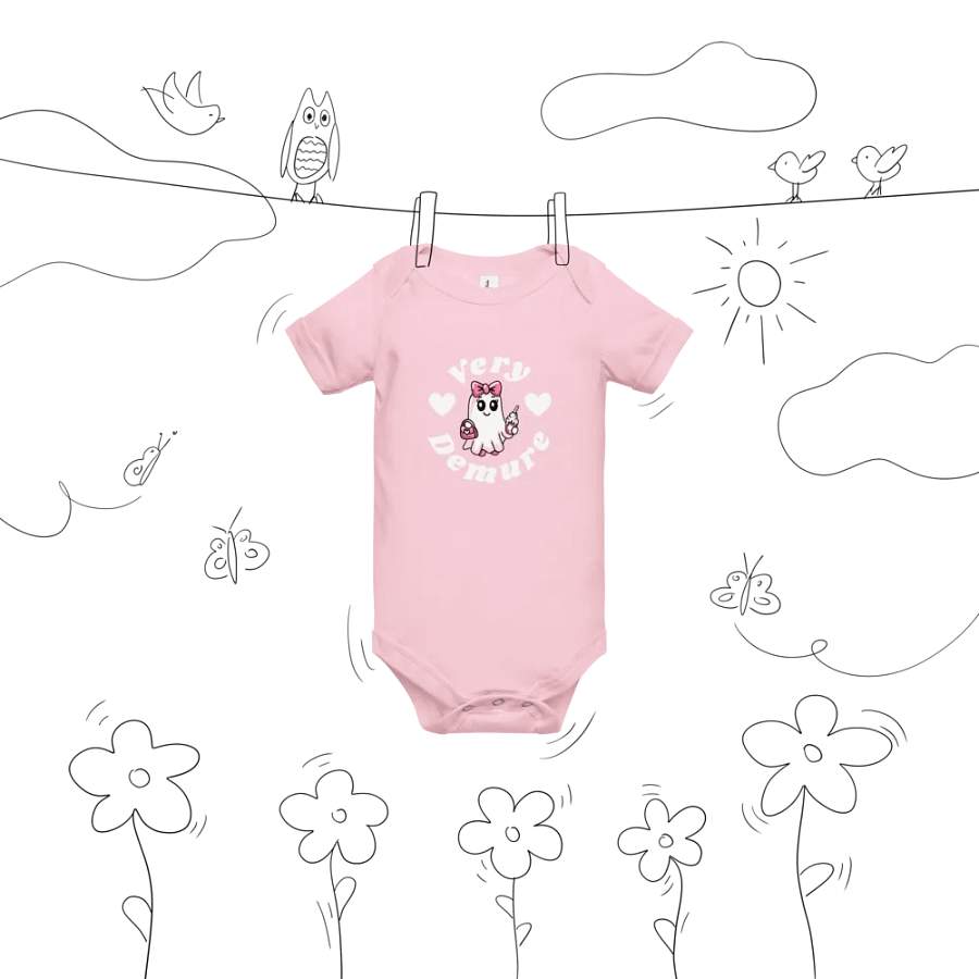 Very Demure Cute Design Ghost Baby One Piece product image (4)