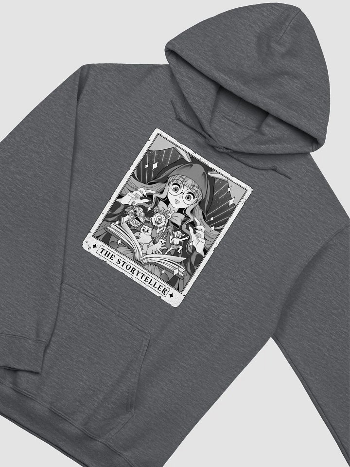 The Storyteller Tarot Card Hoodie [B&W Simple] | Andromedomai product image (1)