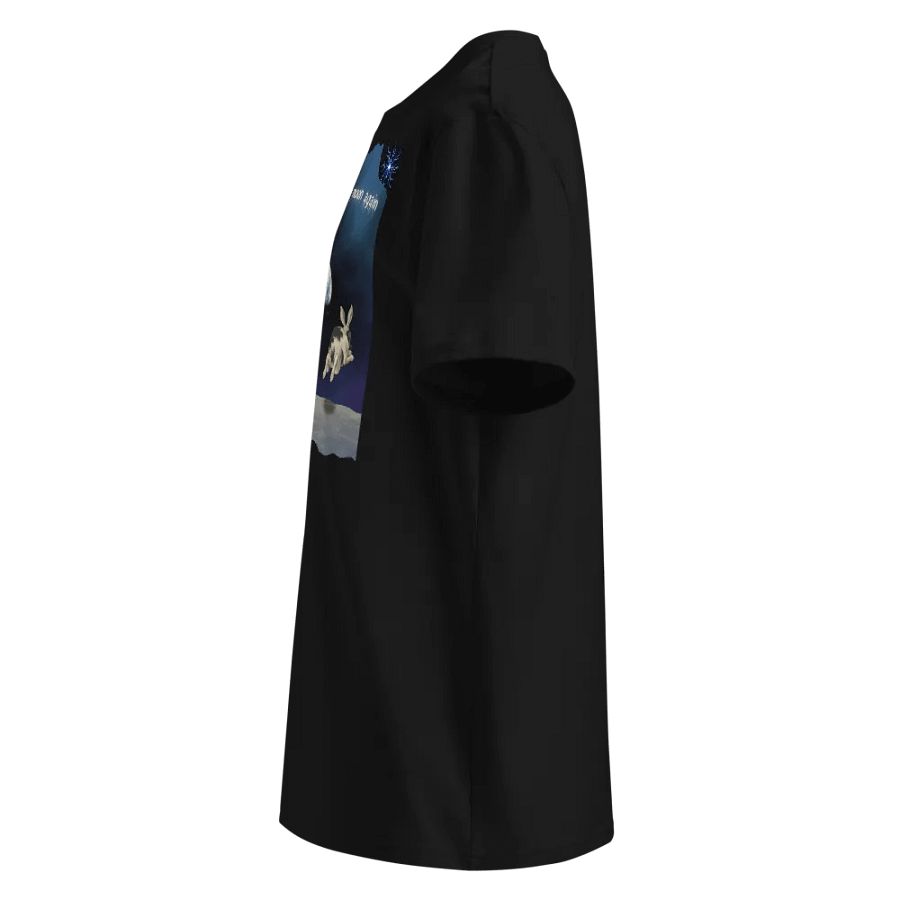 KC, Bunnies on the Moon, Black Tee product image (2)