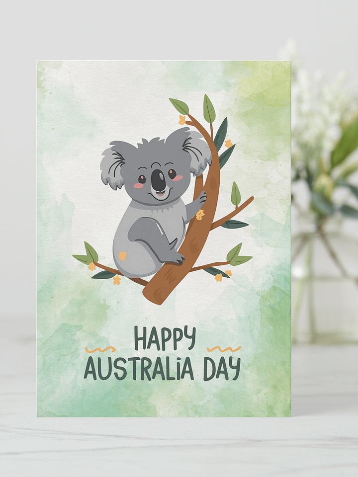Happy Australia Day Koala Greeting Card product image (2)