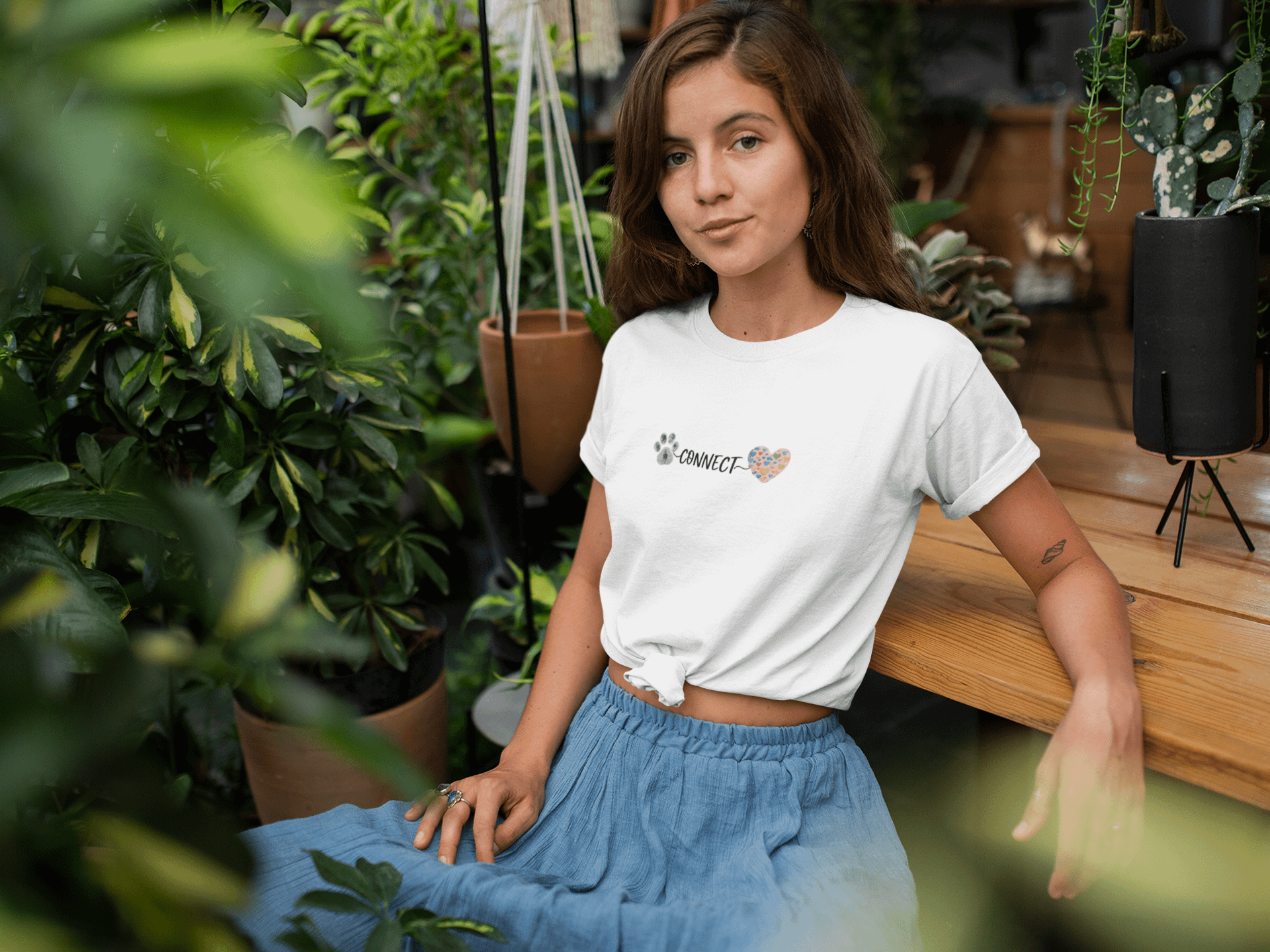 Paws Connect Hearts | Women's Dog Tee product image (5)