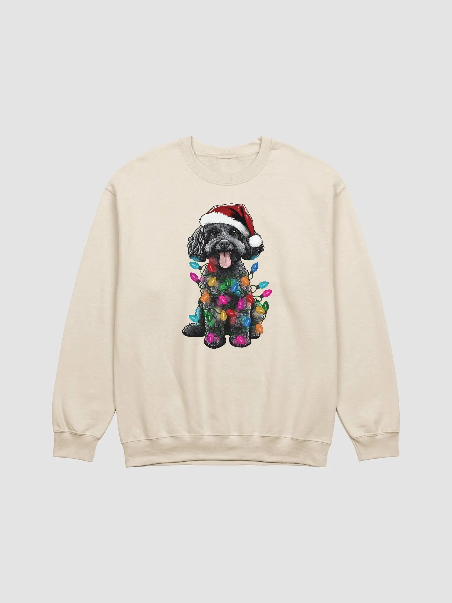 Funny Toy Poodle(Gray) Christmas Sweatshirt product image (18)