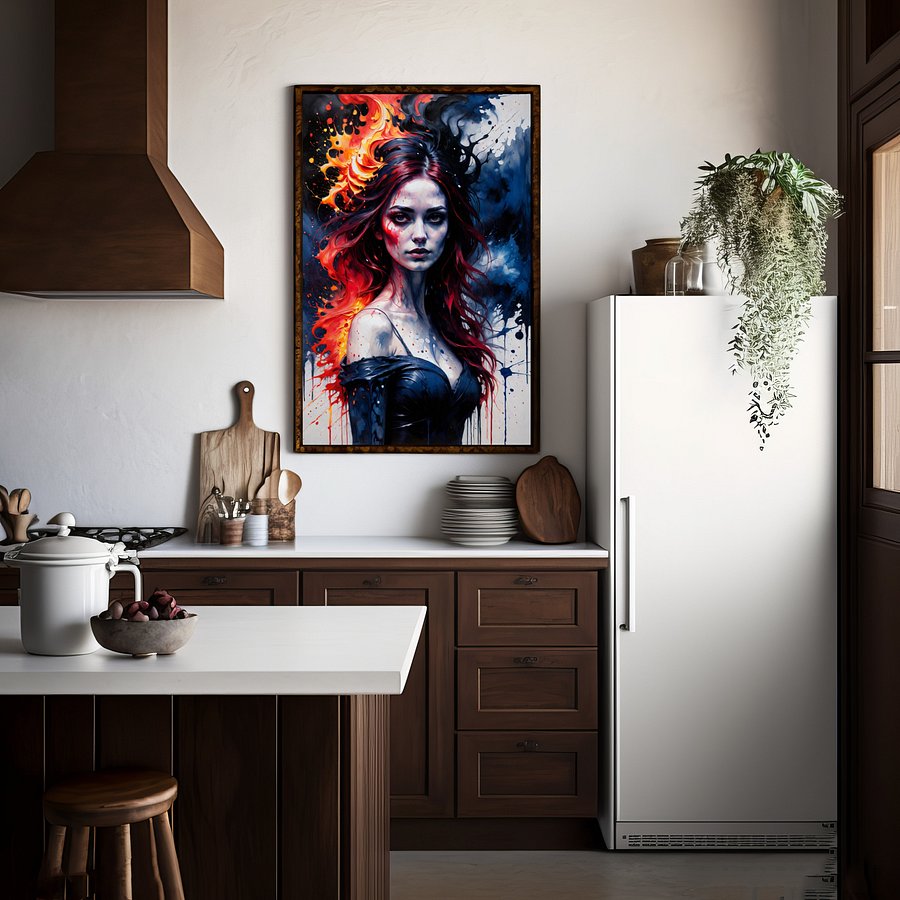 Fire Elemental 1 - Set of 6 Printable Images product image (3)