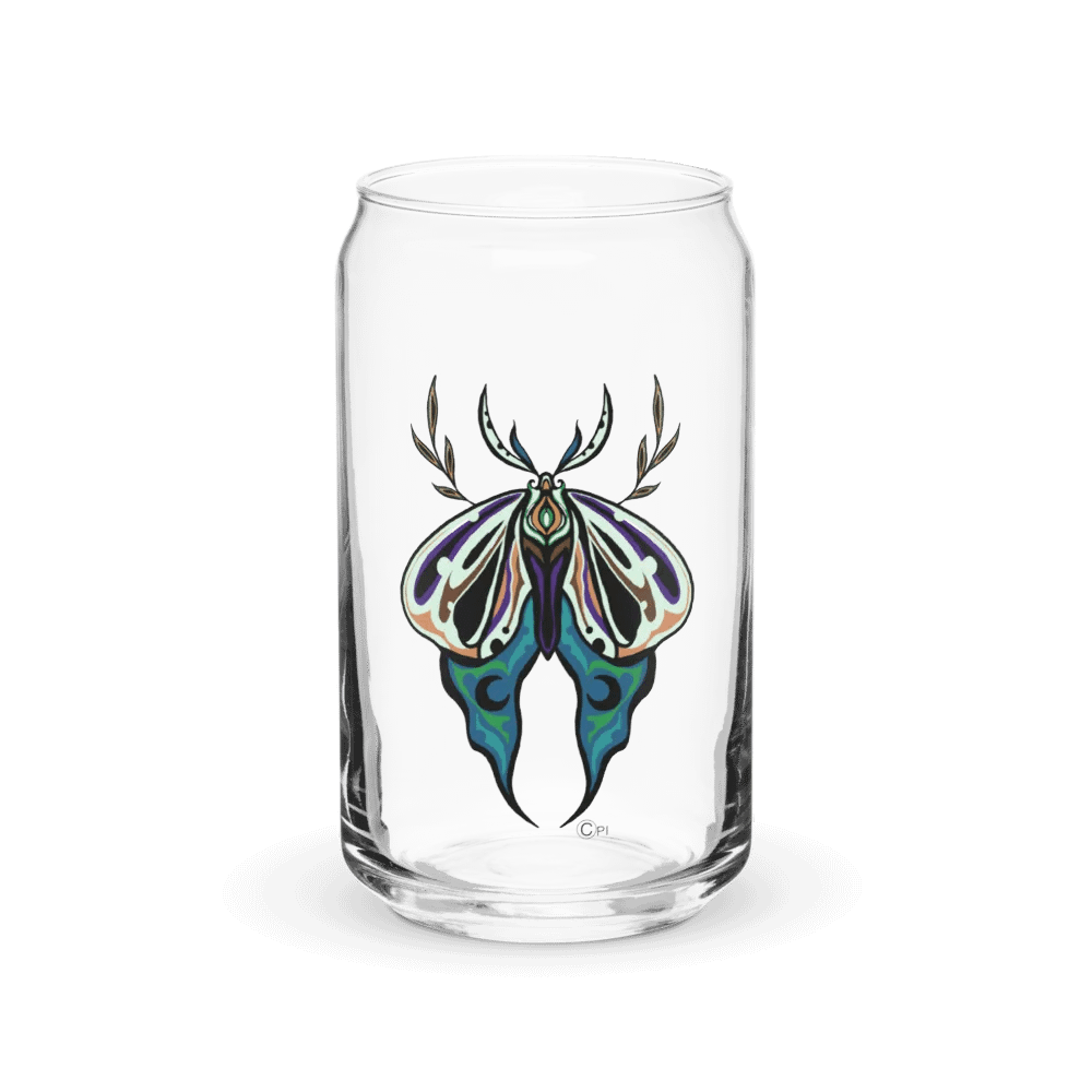 Symmetrical moth glass-cup product image (1)
