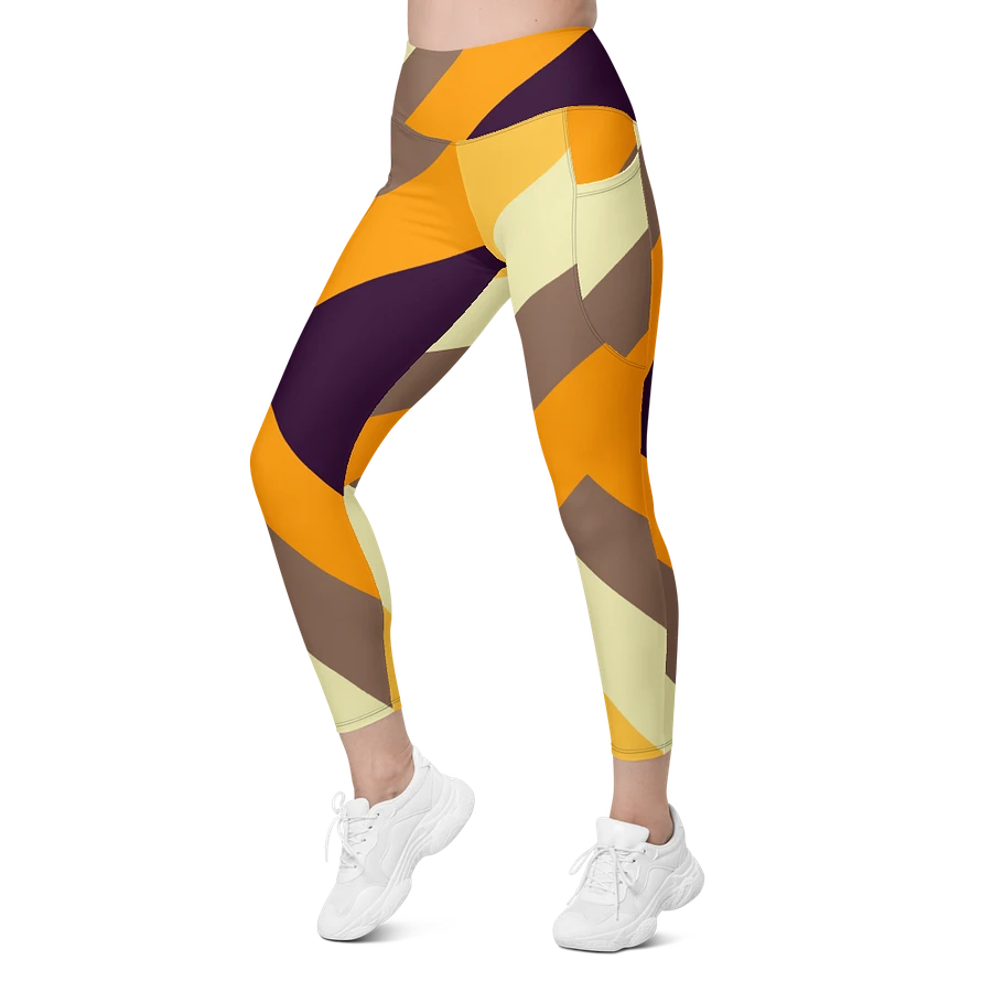Sunset Stripes All-Over Leggings with Pockets product image (8)