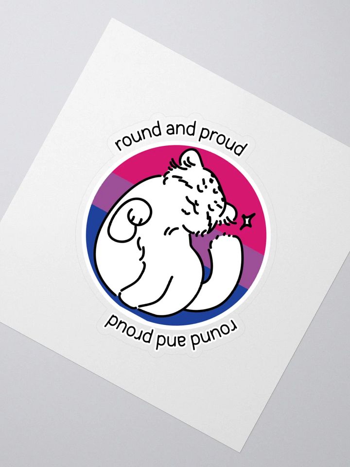 Round and Proud Manul Bisexual Version - Sticker product image (4)