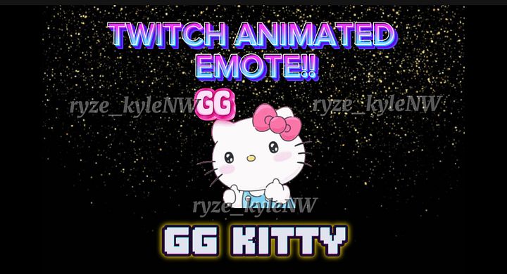 Twitch Animated Emote GG KITTY product image (1)