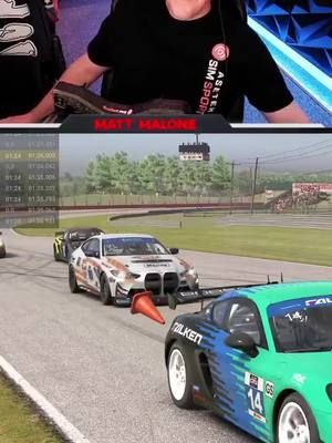 iRacing CONE damages car | #mattmalone on #Twitch
