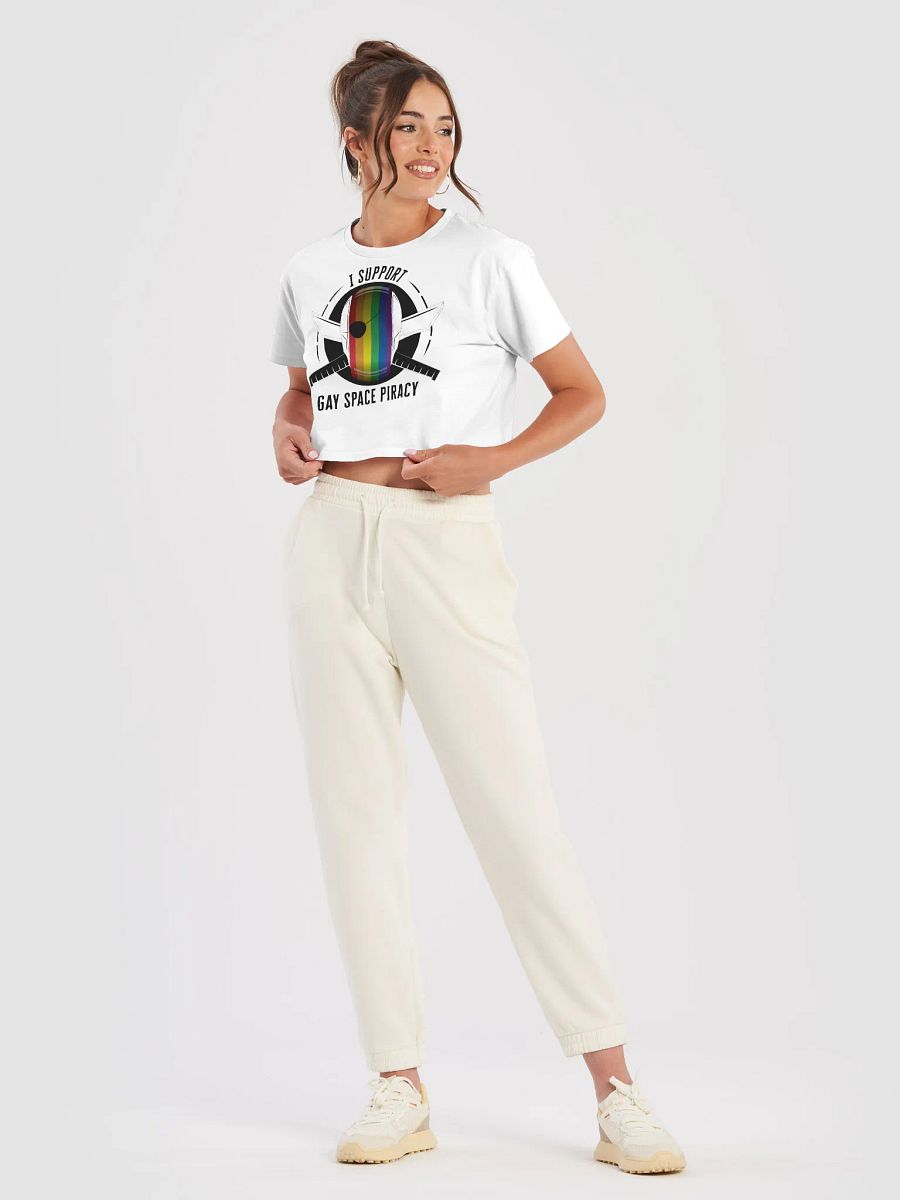 I Support Gay Space Piracy Crop Top product image (13)