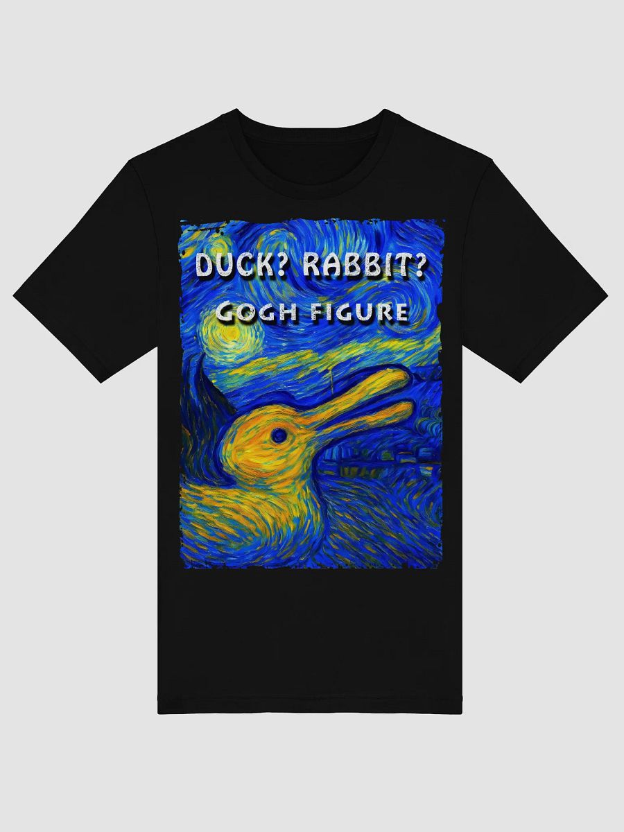Duck? Rabbit? Gogh Figure – Optical Illusion Van Gogh Starry Night Art Tee product image (3)