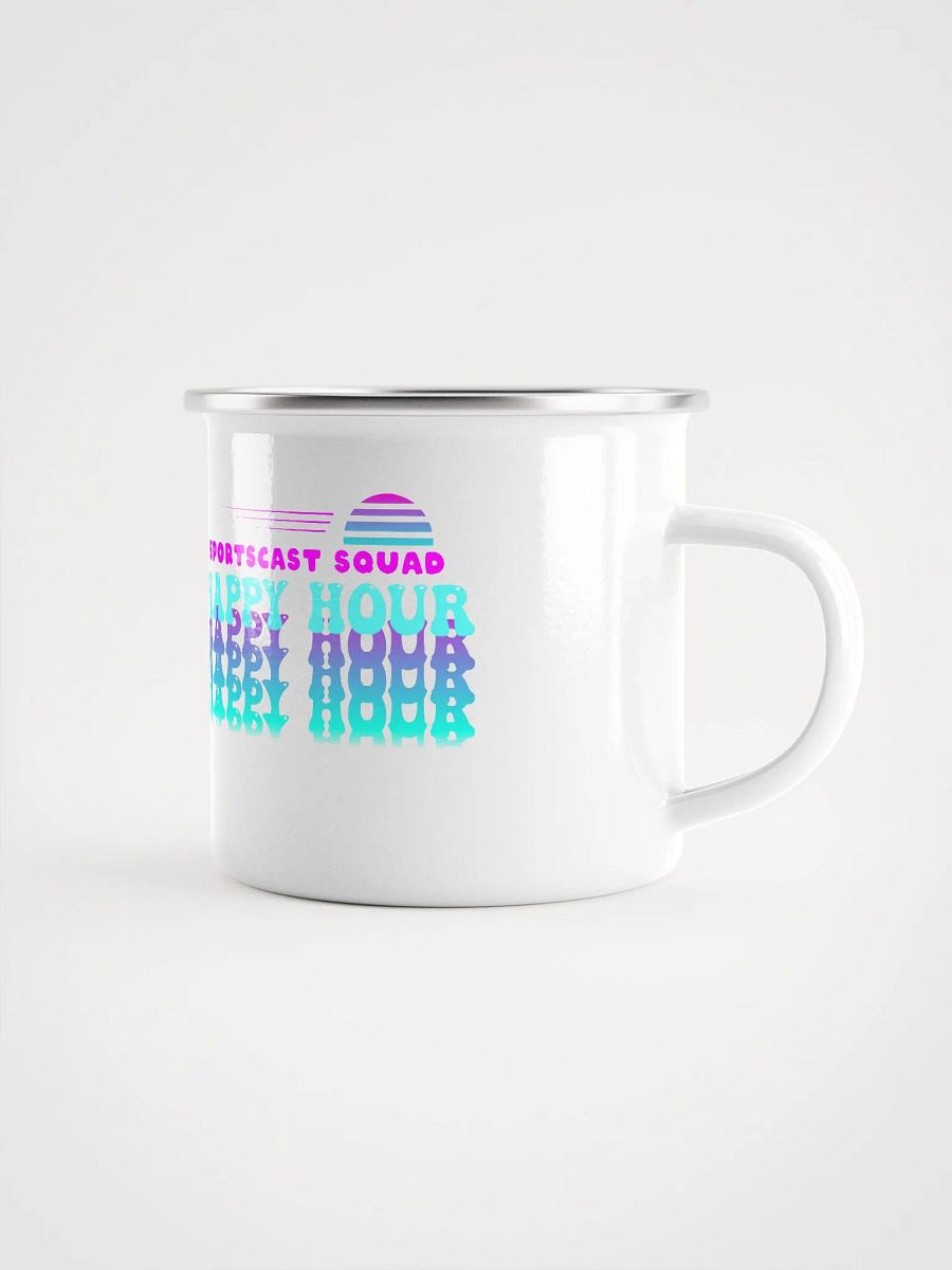 HAPPY HOUR VIBES ENAMEL MUG product image (1)