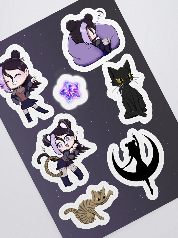 Astrea and Cats Sticker Sheet product image (1)