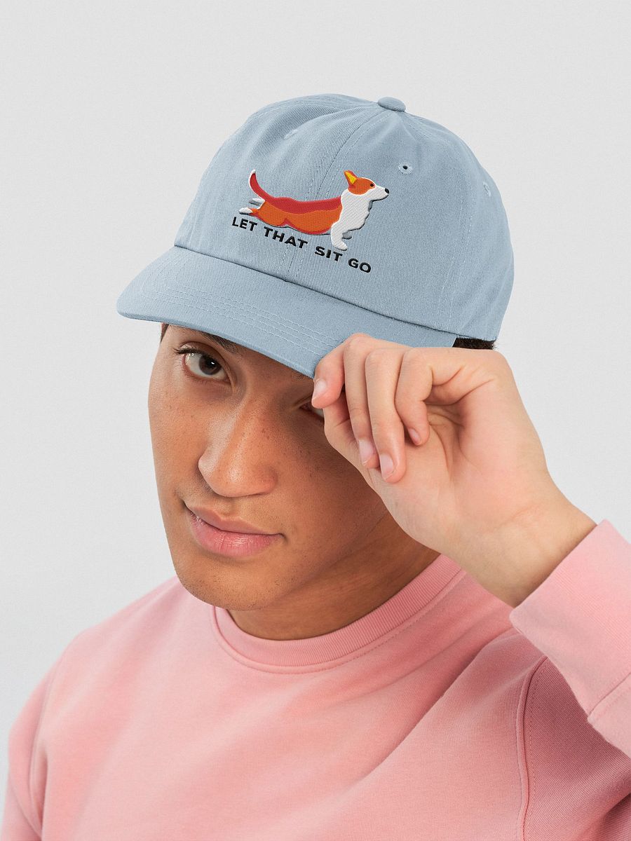 Let that Sit Go Classic Dad Hat(Embroidered) of a Cardigan Welsh Corgi product image (10)