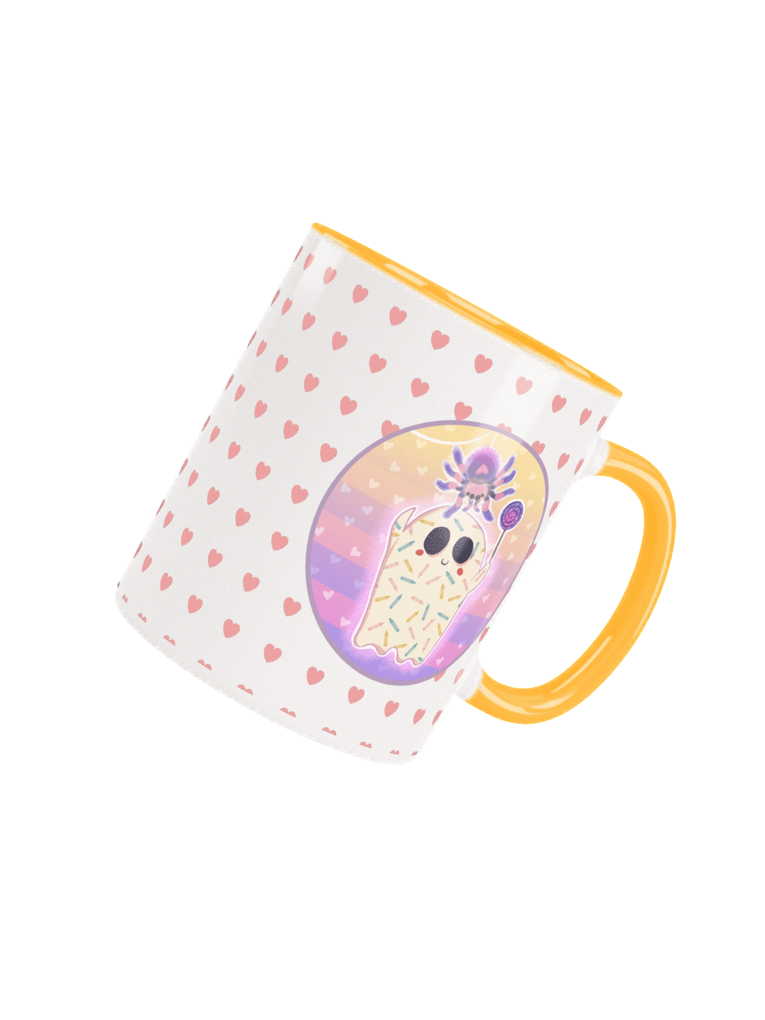 Pastel Little Ghost & Spider Friend - Ceramic Mug product image (11)