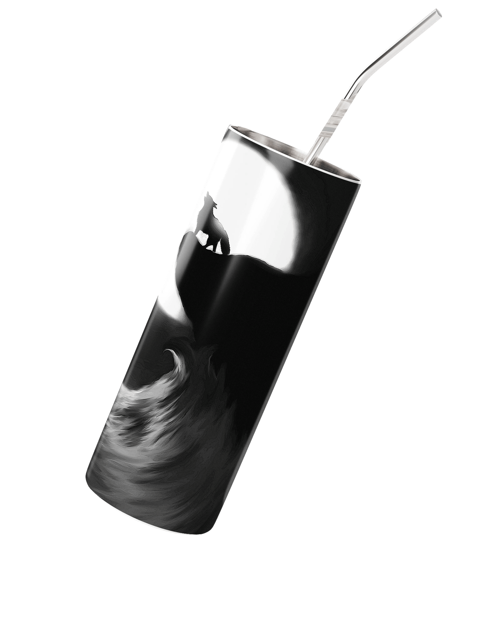 Lunar Wolf Stainless Steel Tumbler product image (2)