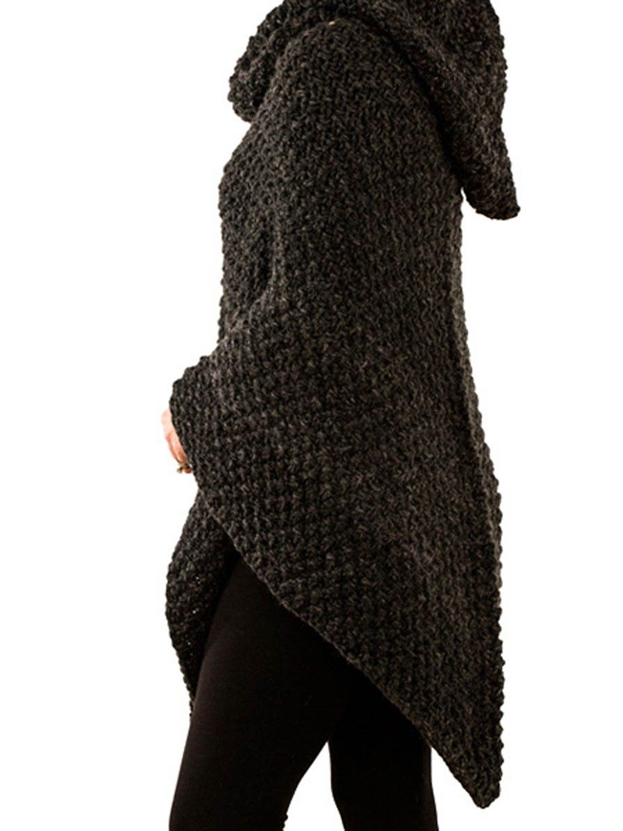 Chunky Triangle Poncho Knitting Pattern - Valiant product image (2)