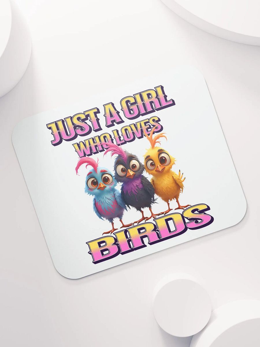 Just A Girl Who Loves Birds Whimsical Trio Mouse Pad product image (5)