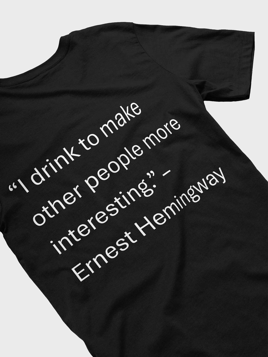 Dark T-Shirt (SM Logo) - Hemingway Quote product image (4)