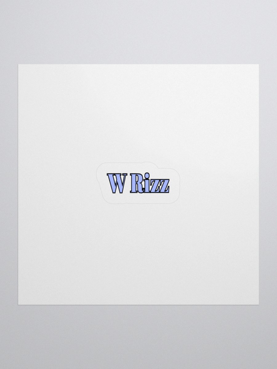 W Rizz Meme Sticker. product image (1)