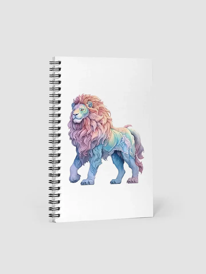 Mystical Lion and Whimsical Egg Spiral Notebook product image (1)