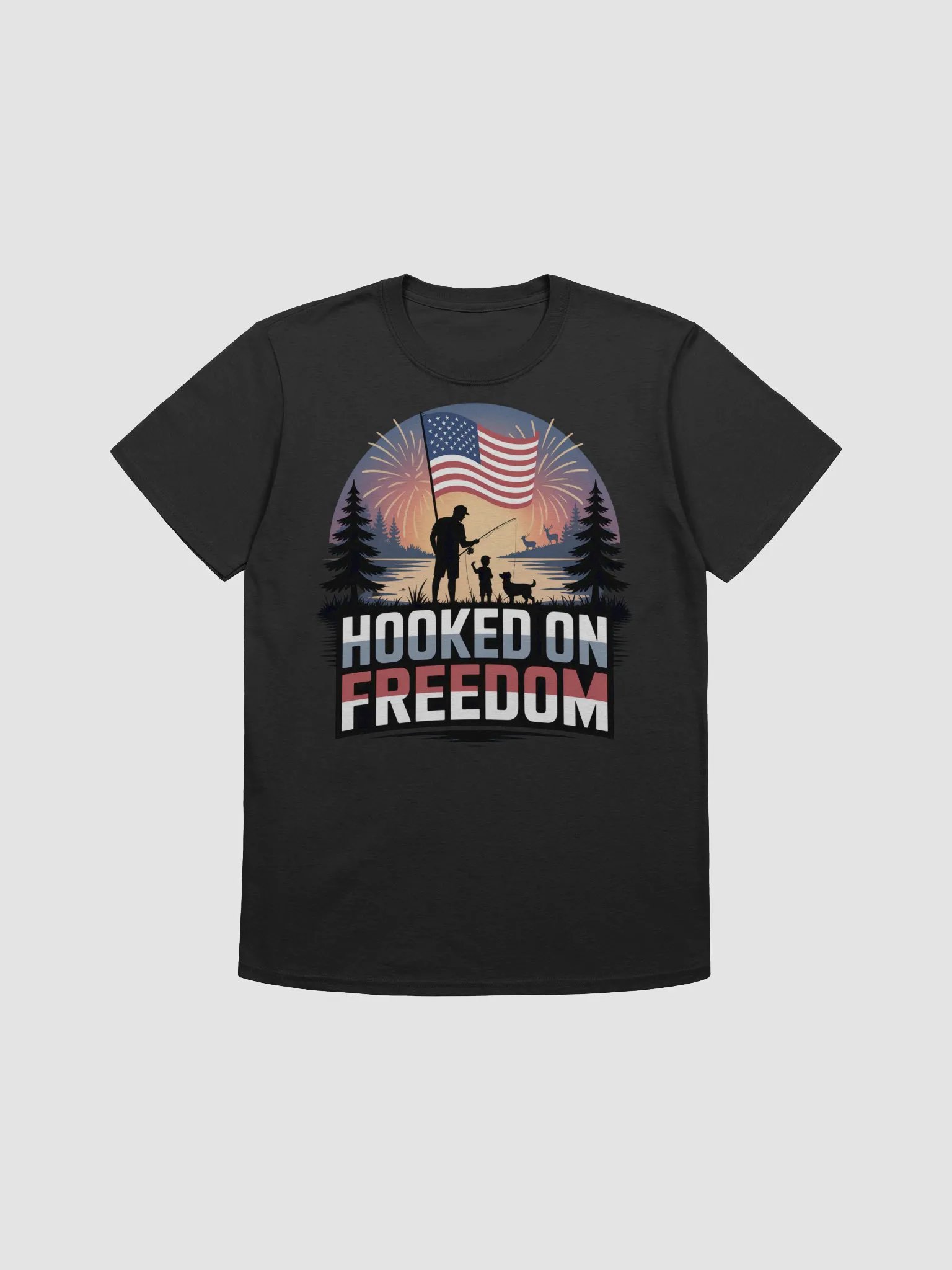 Freedom Fishing Unisex T-Shirt product image (5)