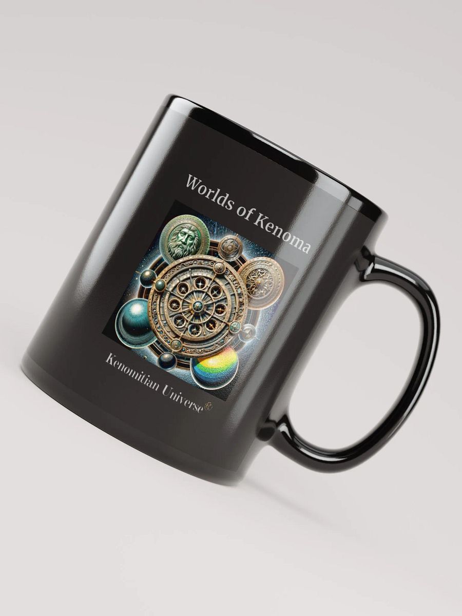 Worlds of Kenoma | Black Glossy Mug product image (5)
