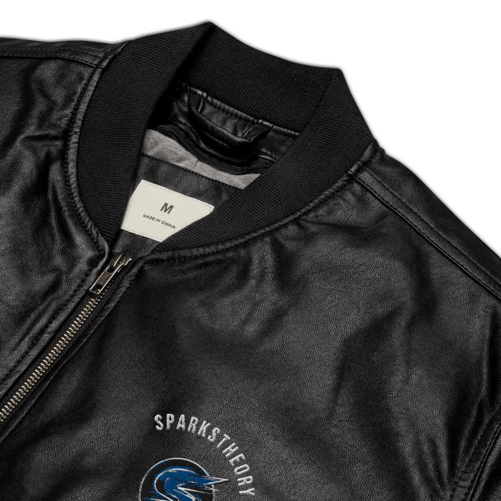 Sparks - Faux Leather Bomber Jacket product image (1)