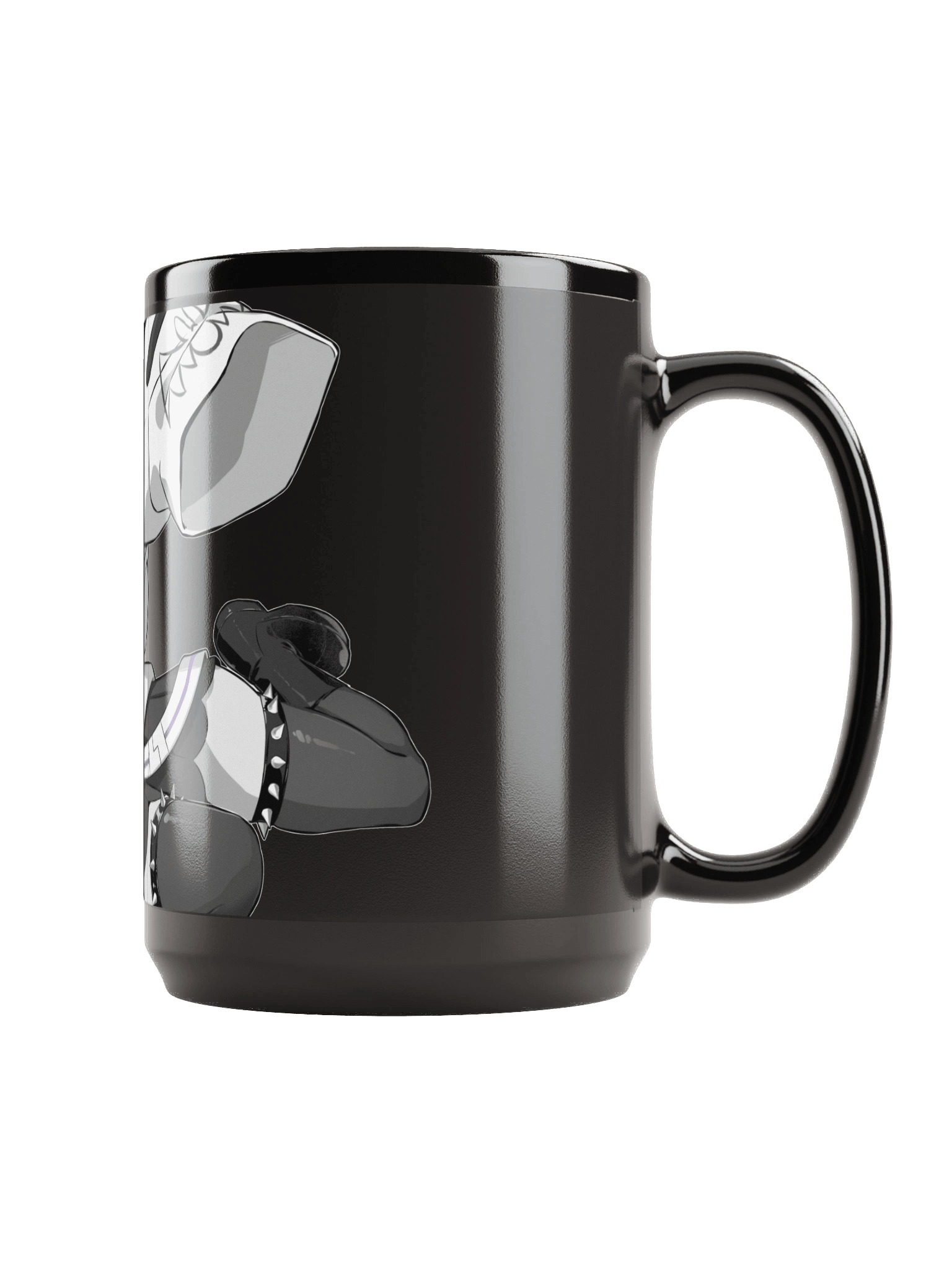 Mystic Fox Black Glossy Mug product image (3)