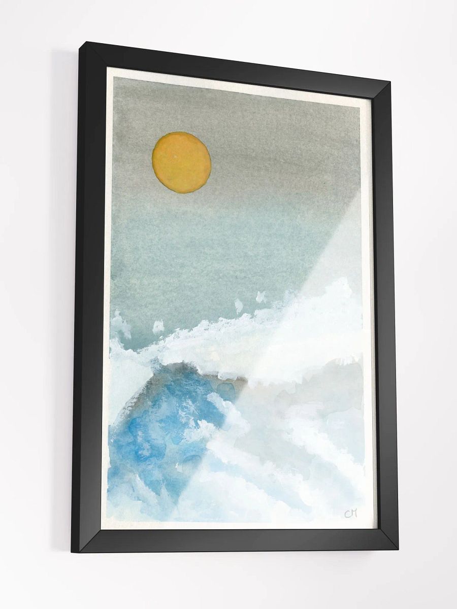 Wave: Watercolor Landscape Framed Poster product image (3)