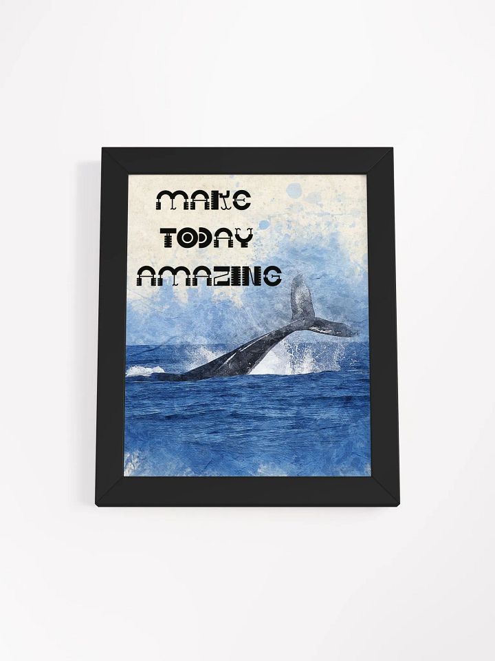 Whale Inspiration Wall Art - "Make Today Amazing" product image (4)