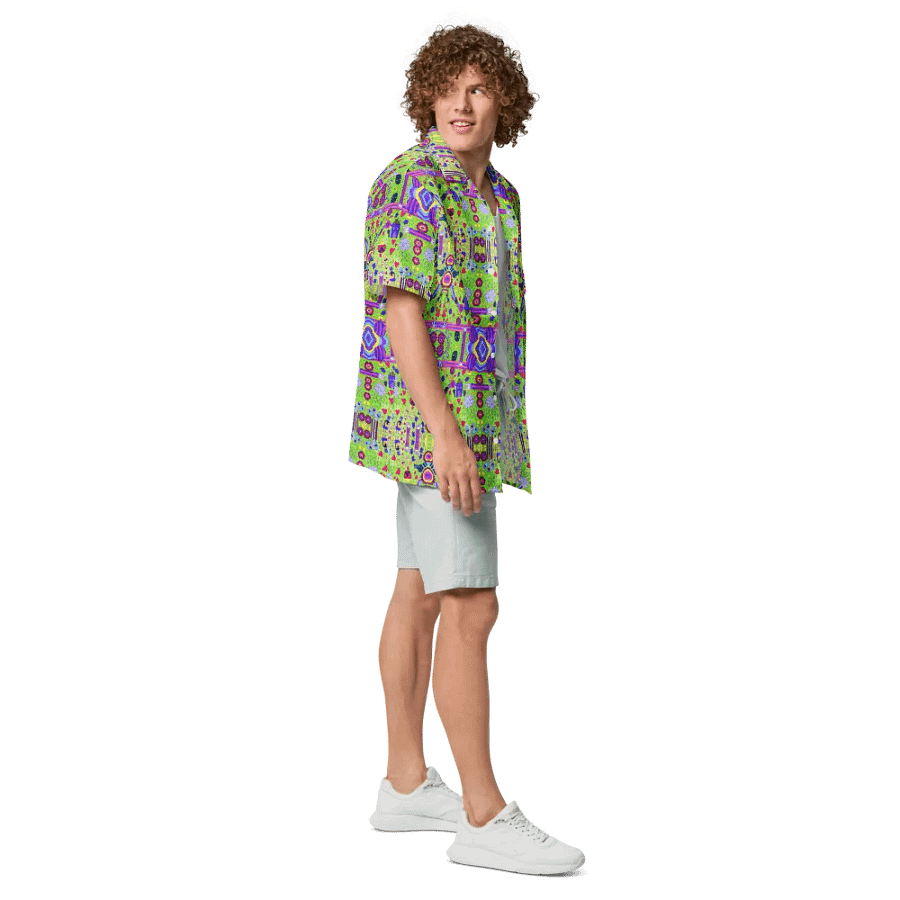 Abstract Doodle Life Unisex Hawaiian Shirt product image (5)