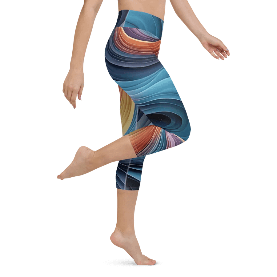 Swirl Bliss Capri Leggings product image (3)