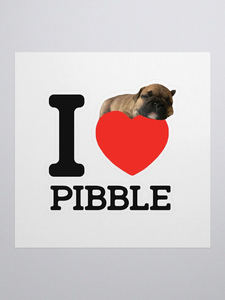 I LOVE PIBBLE STICKER product image (1)