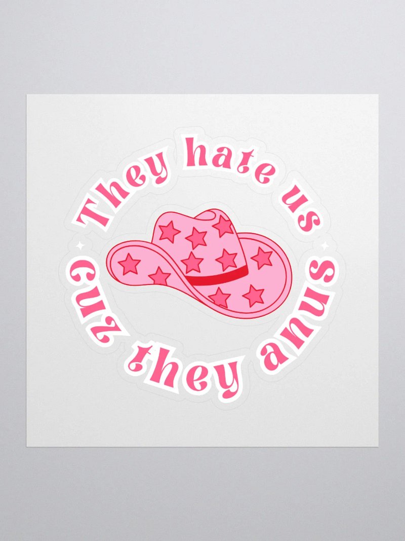 They hate us Sticker