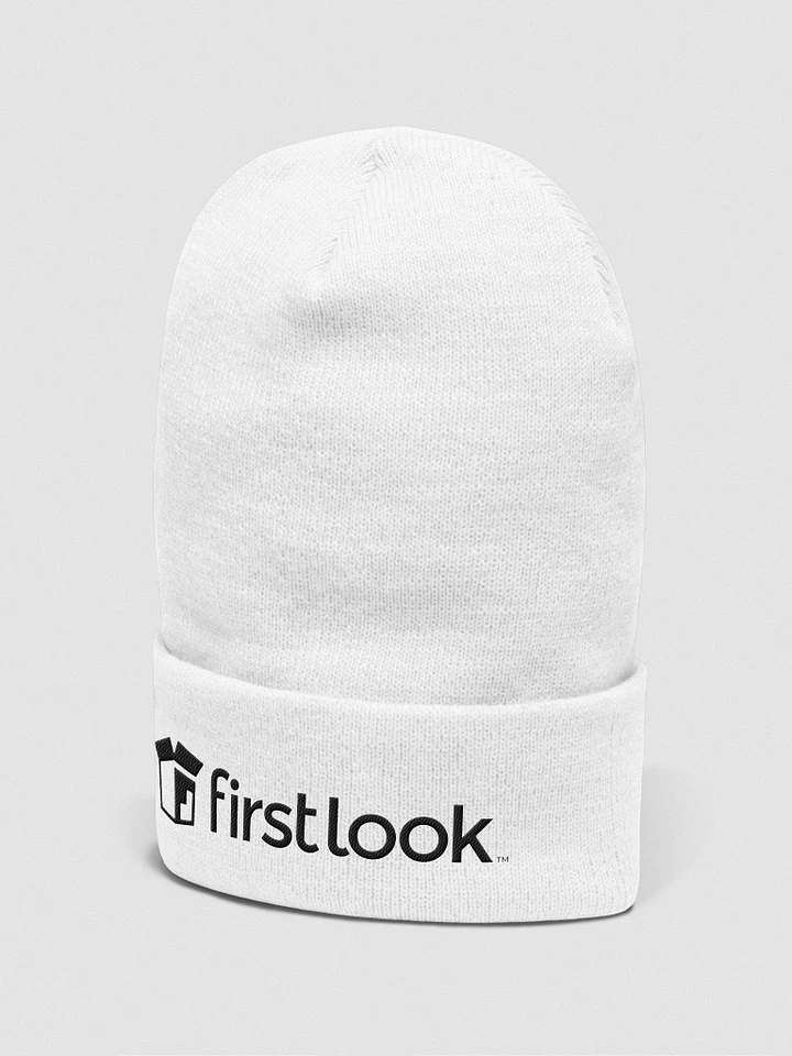 Embroidered Black Logo Beanie (2 Colors) product image (1)