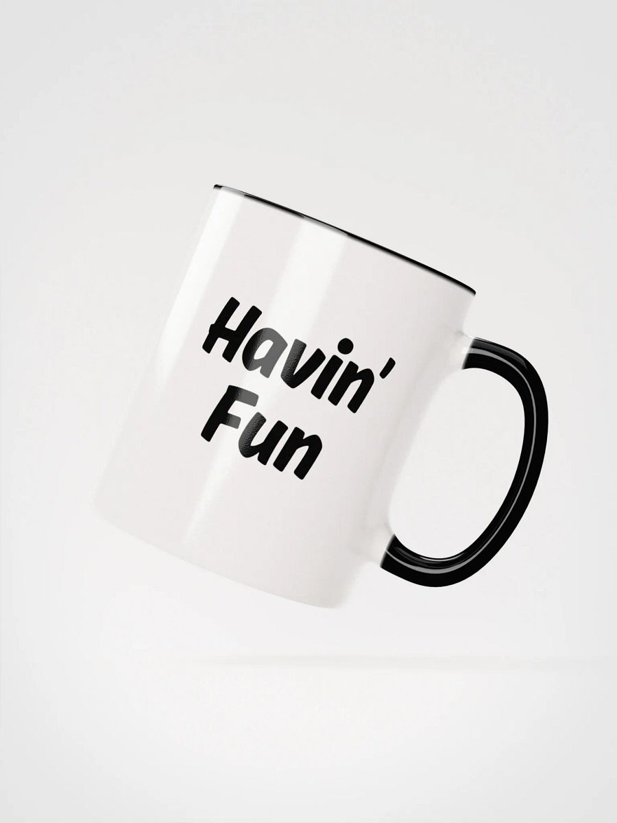 "Havin Fun" Upbeat White Mug with Color product image (2)
