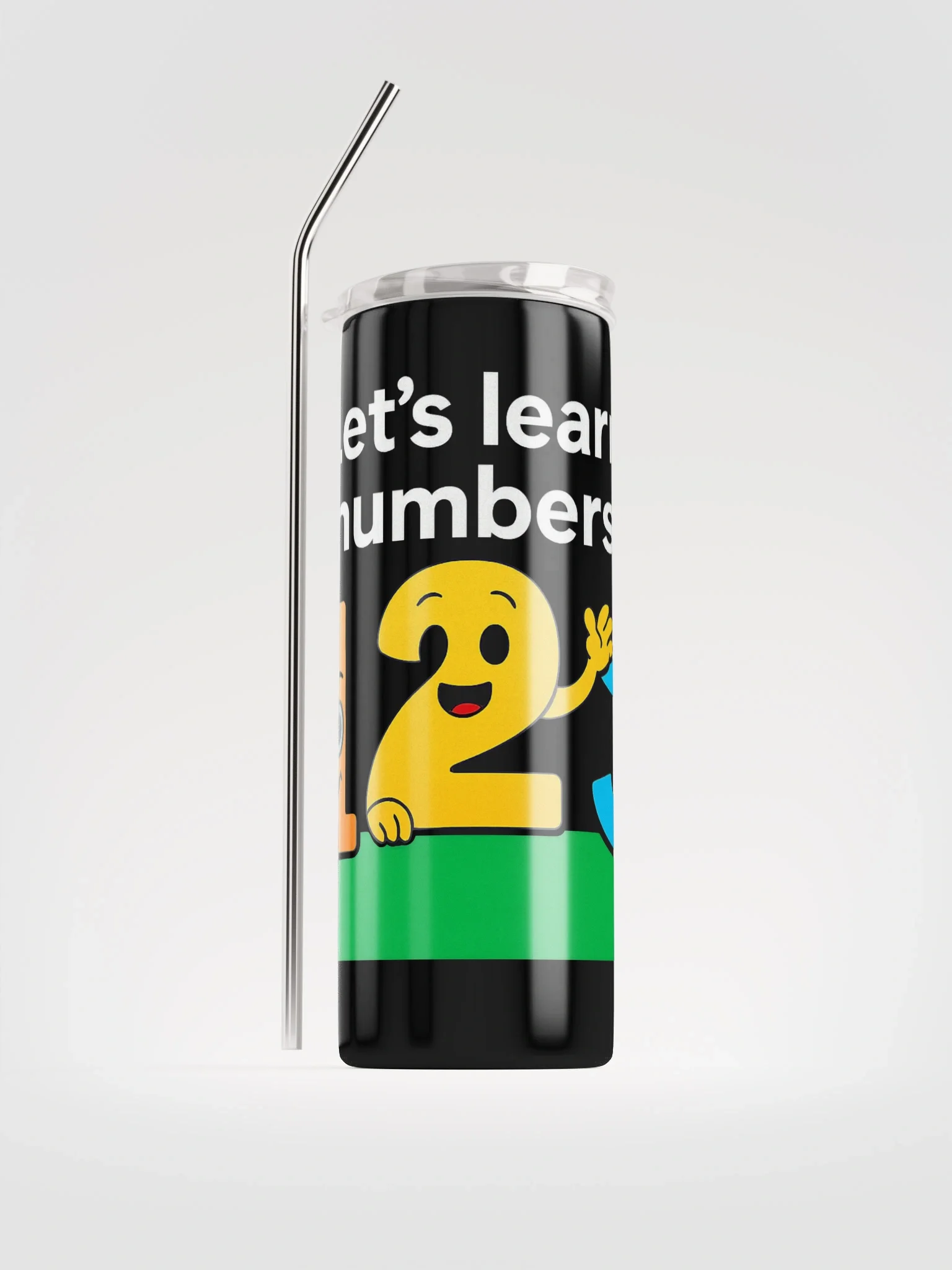 Let's Learn Numbers Stainless Steel Tumbler product image (1)