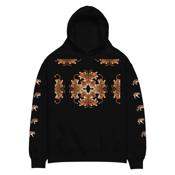 Tiger Mirage Unisex Oversized Hoodie product image (2)