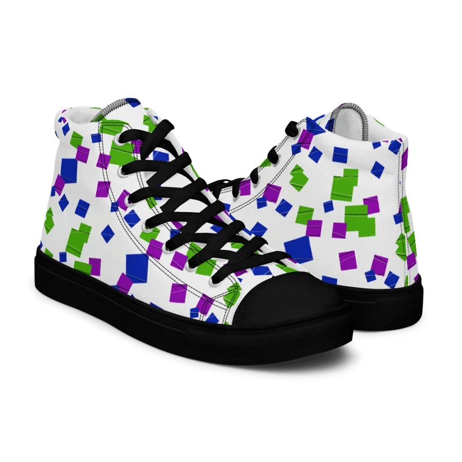 Glitchy High Top Canvas Shoes product image (11)