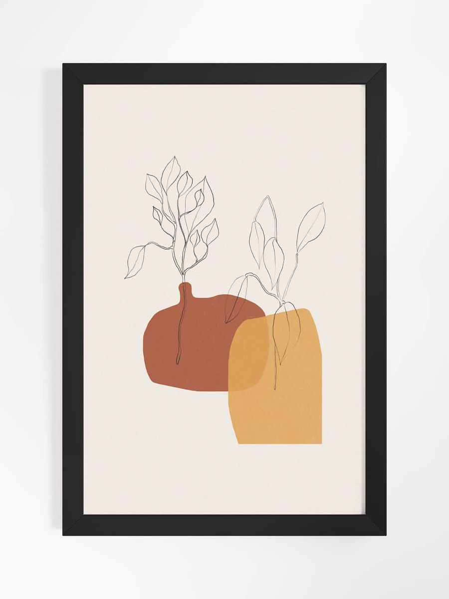 Branches of Serenity Framed Poster | Nature-Inspired Minimalist Wall Art product image (5)
