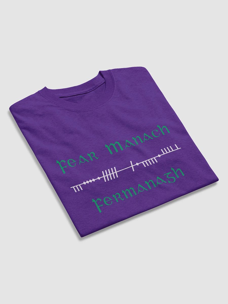 Fermanagh/Fear Manac Orthodox Style Ogham printed T-shirt product image (39)